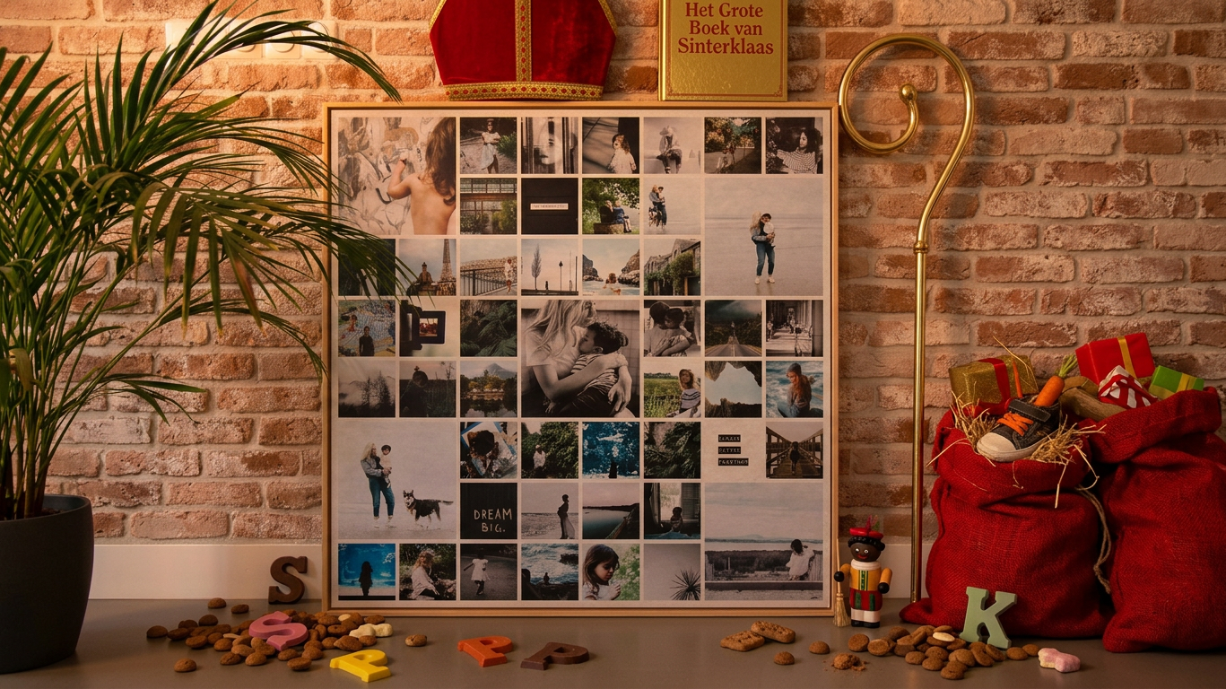 Sinterklaascadeau met een eigen foto: leuk voor onder het papier