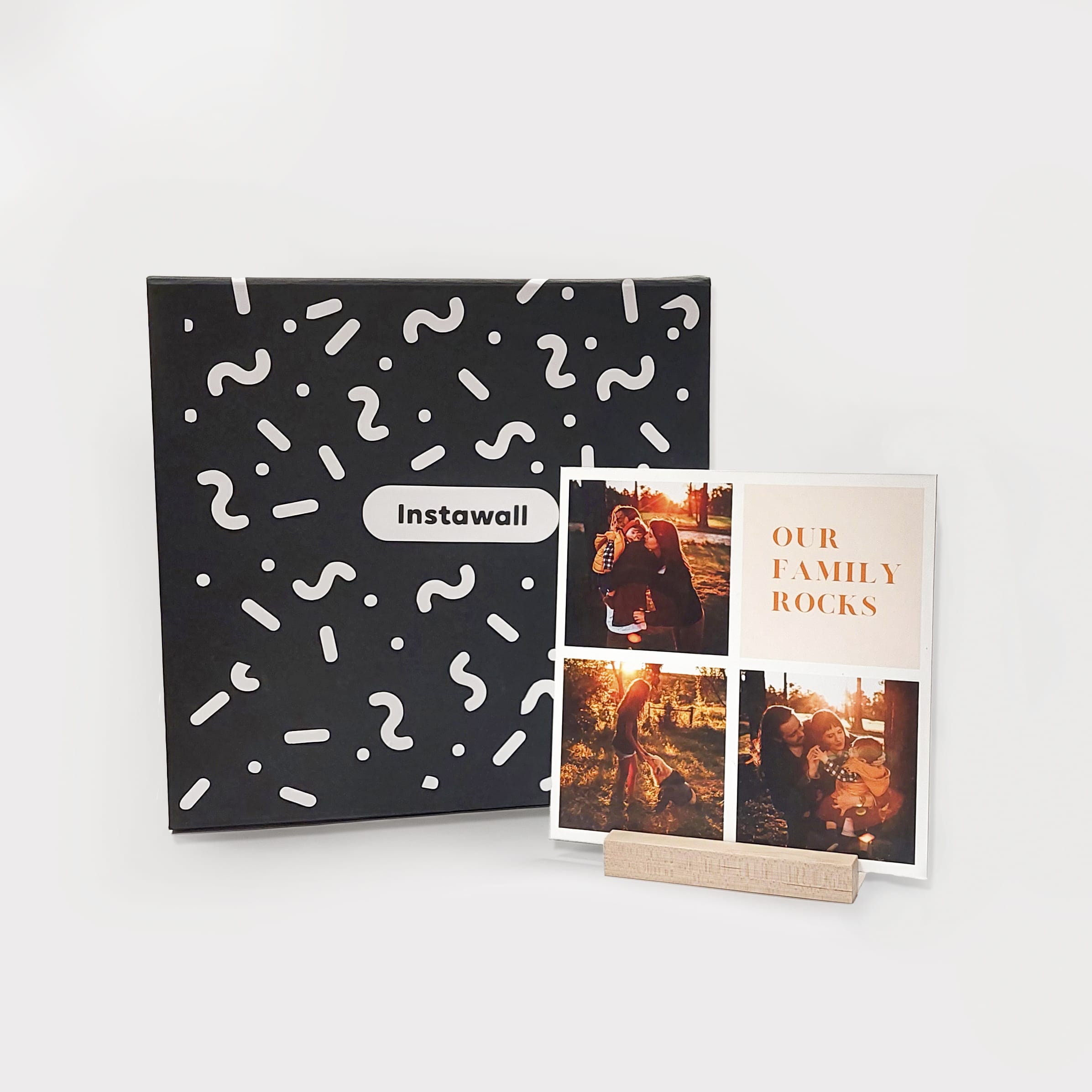 Instawall Giftbox met zwarte doos en voorbeeldprints