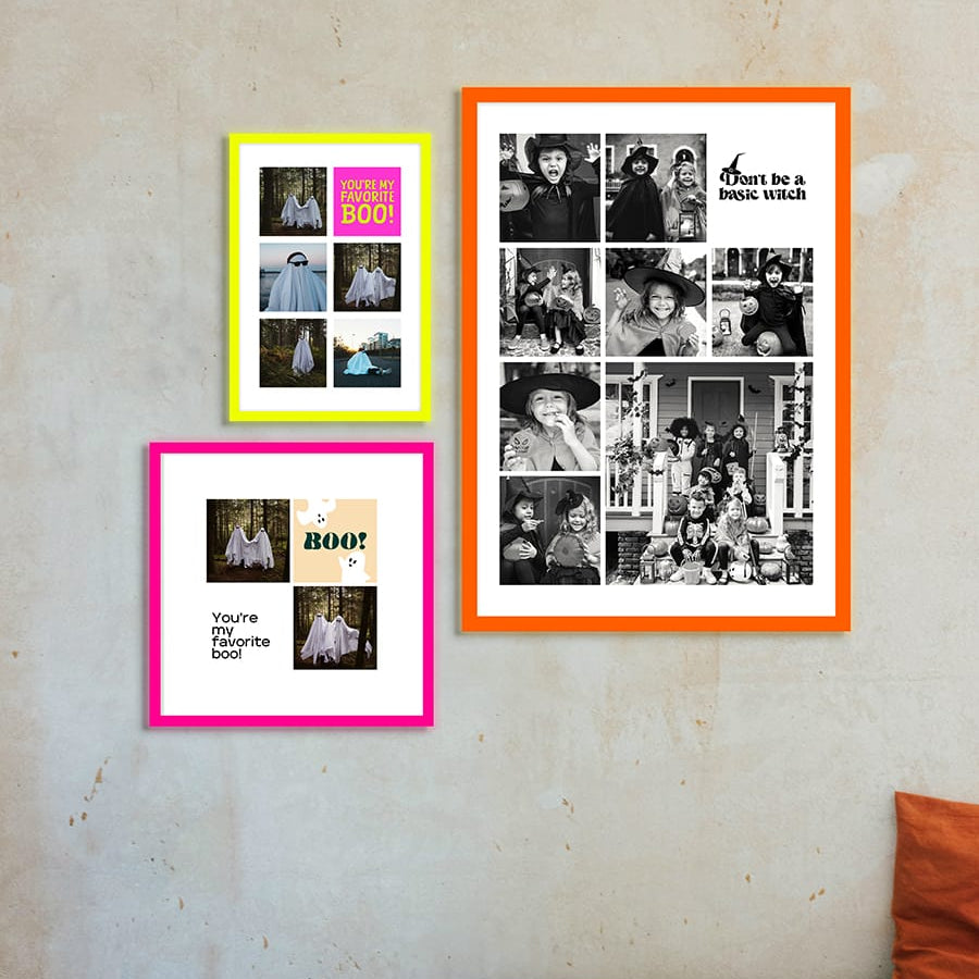 Instawall Poster in Neon Gele lijst Print Instawall Prints