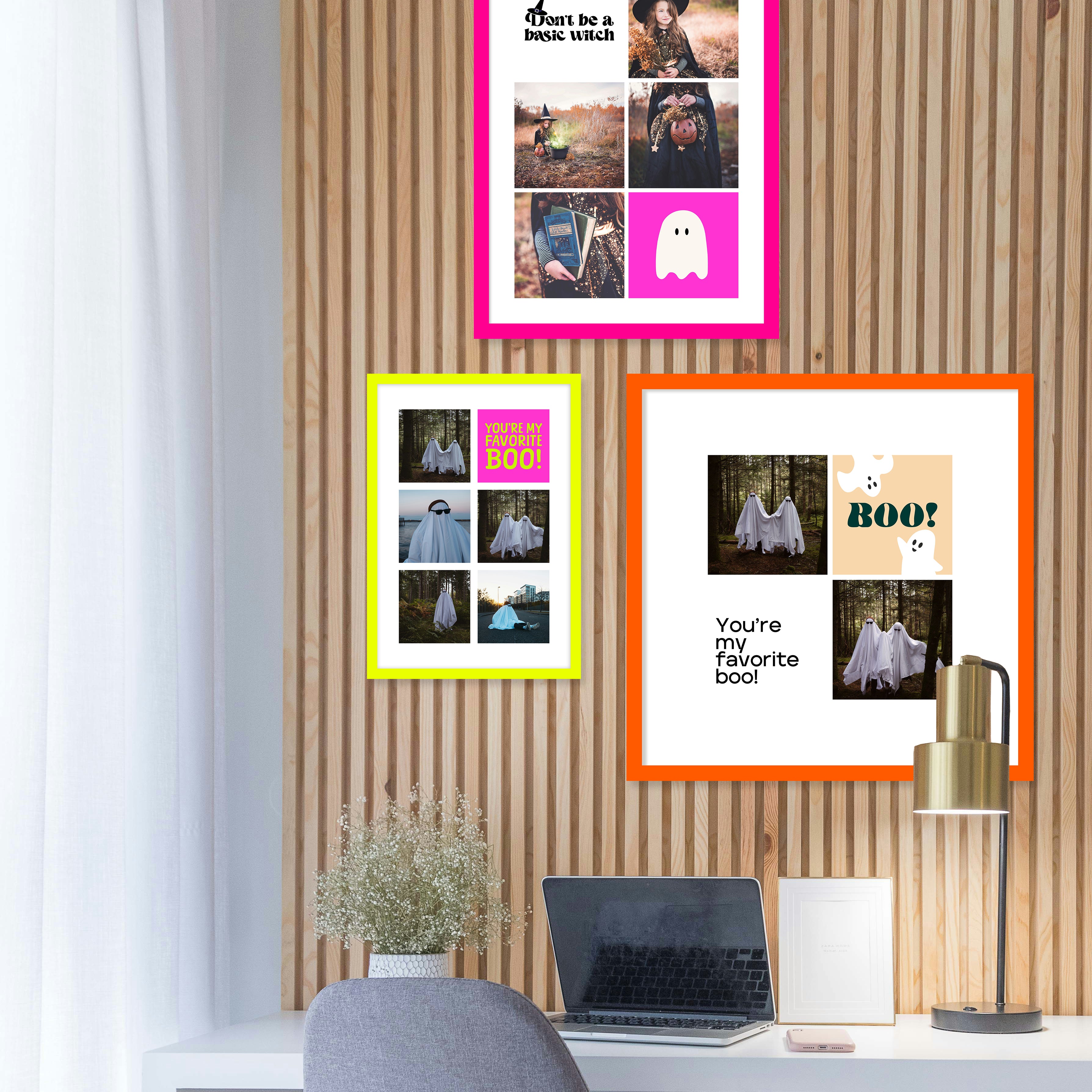 Instawall Poster in Neon Gele lijst Print Instawall Prints