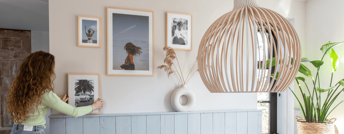 Header fotovergroting premium print met posterframe