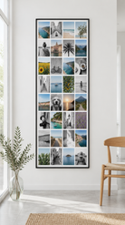 Instawall Canvas Tall fotocanvas met zwarte baklijst aan de muur