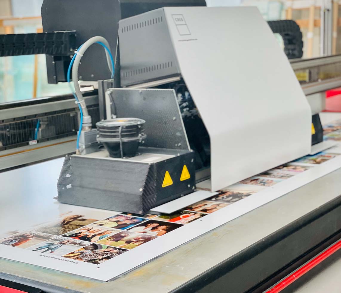 Scherpe foto-afdruk op aluminium in detail